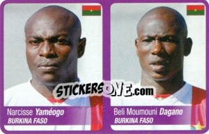 Figurina Yameogo / Dagano - Africa Cup 2010 - Panini