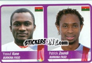 Sticker Kone / Zoundi - Africa Cup 2010 - Panini