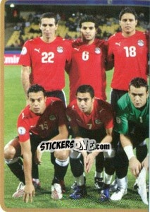 Figurina Team Egypt (Puzzle) - Africa Cup 2010 - Panini