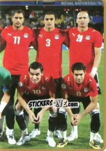Sticker Team Egypt (Puzzle) - Africa Cup 2010 n. 141 - Panini