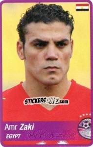 Sticker Amr Zaki - Africa Cup 2010 n. 157 - Panini