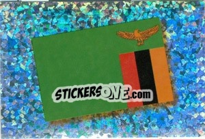 Figurina Flag of Zambia - Africa Cup 2010 - Panini