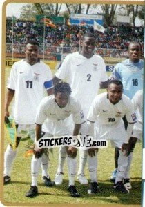 Cromo Team Zambia (Puzzle) - Africa Cup 2010 - Panini