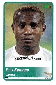 Figurina Felix Katongo - Africa Cup 2010 - Panini