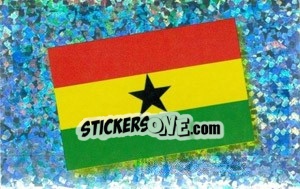 Sticker Flag of Ghana - Africa Cup 2010 - Panini