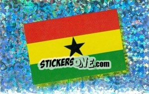 Cromo Flag of Ghana - Africa Cup 2010 - Panini