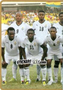 Sticker Team Ghana (Puzzle) - Africa Cup 2010 n. 178 - Panini
