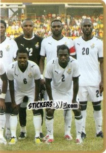 Sticker Team Ghana (Puzzle) - Africa Cup 2010 n. 179 - Panini