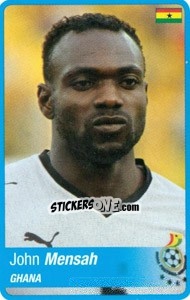 Figurina John Mensah - Africa Cup 2010 - Panini