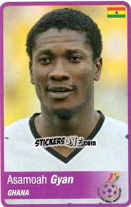 Figurina Asamoah Gyan - Africa Cup 2010 - Panini