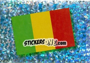 Sticker Flag of Mali - Africa Cup 2010 n. 196 - Panini
