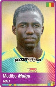 Figurina Modibo Maiga - Africa Cup 2010 - Panini