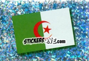 Sticker Flag of Algeria - Africa Cup 2010 n. 215 - Panini