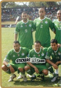 Sticker Team Algeria (Puzzle) - Africa Cup 2010 - Panini