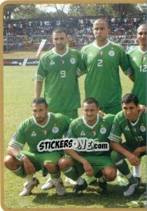Sticker Team Algeria (Puzzle) - Africa Cup 2010 n. 216 - Panini