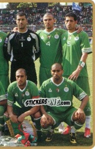 Sticker Team Algeria (Puzzle) - Africa Cup 2010 n. 217 - Panini