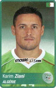 Sticker Karim Ziani - Africa Cup 2010 n. 225 - Panini