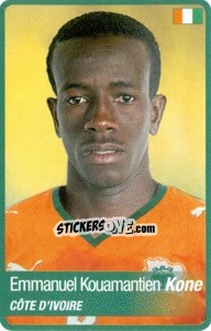 Figurina Emmanuel Koné - Africa Cup 2010 n. 244 - Panini