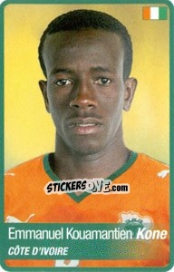 Sticker Emmanuel Koné - Africa Cup 2010 - Panini