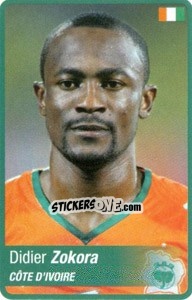 Cromo Didier Zokora - Africa Cup 2010 - Panini