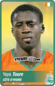 Sticker Yaya Touré - Africa Cup 2010 - Panini