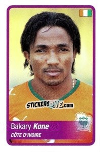 Sticker Bakari Koné - Africa Cup 2010 - Panini