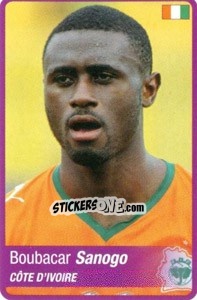 Sticker Boubacar Sanogo - Africa Cup 2010 - Panini