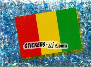 Sticker Flag of Guinea - Africa Cup 2010 n. 253 - Panini