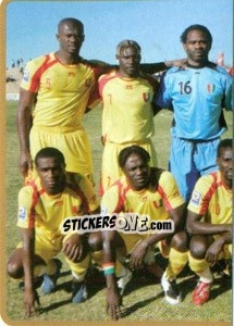 Sticker Team Guinea (Puzzle) - Africa Cup 2010 n. 254 - Panini