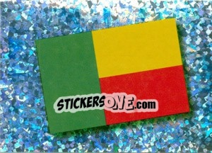 Sticker Flag of Benin - Africa Cup 2010 - Panini