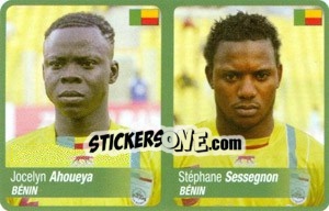 Sticker Jocelyn Ahoueya / Stephane Sessegnon - Africa Cup 2010 - Panini