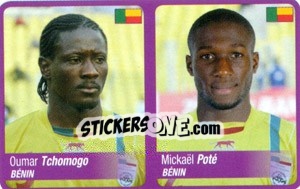 Figurina Tchomogo / Pote - Africa Cup 2010 n. 281 - Panini