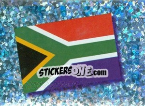 Sticker Flag of South Africa - Africa Cup 2010 n. 282 - Panini