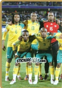 Sticker Team South Africa (Puzzle) - Africa Cup 2010 - Panini