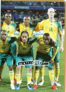 Sticker Team South Africa (Puzzle) - Africa Cup 2010 n. 284 - Panini