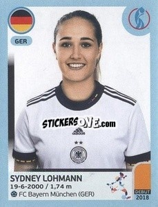 Figurina Sydney Lohmann - UEFA Women's Euro England 2022 - Panini