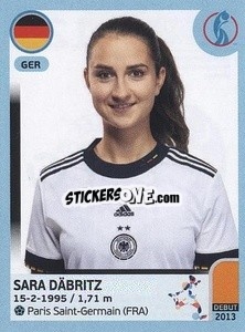 Cromo Sara Däbritz - UEFA Women's Euro England 2022 - Panini