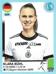 Figurina Klara Bühl - UEFA Women's Euro England 2022 - Panini