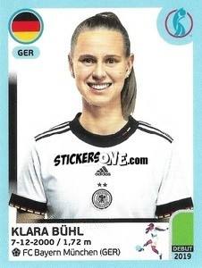 Sticker Klara Bühl - UEFA Women's Euro England 2022 n. 132 - Panini