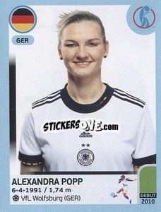 Sticker Alexandra Popp - UEFA Women's Euro England 2022 n. 134 - Panini