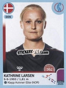 Figurina Kathrine Larsen - UEFA Women's Euro England 2022 n. 138 - Panini