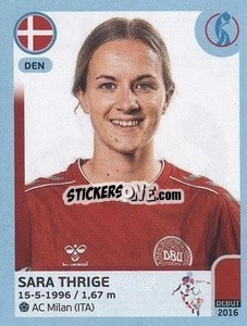 Sticker Sara Thrige - UEFA Women's Euro England 2022 n. 139 - Panini