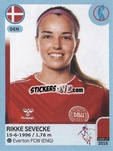 Figurina Rikke Sevecke - UEFA Women's Euro England 2022 n. 140 - Panini