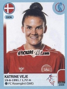 Cromo Katrine Veje - UEFA Women's Euro England 2022 - Panini