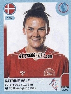 Figurina Katrine Veje - UEFA Women's Euro England 2022 n. 141 - Panini