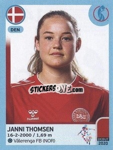 Figurina Janni Thomsen - UEFA Women's Euro England 2022 - Panini