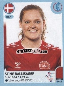 Cromo Stine Ballisager - UEFA Women's Euro England 2022 - Panini