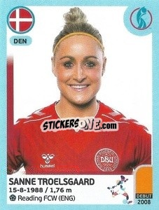 Sticker Sanne Troelsgaard - UEFA Women's Euro England 2022 n. 147 - Panini