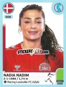 Sticker Nadia Nadim - UEFA Women's Euro England 2022 n. 154 - Panini