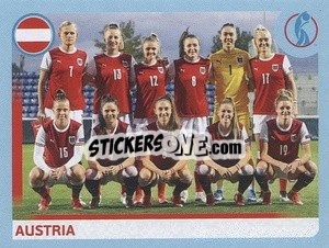 Figurina Austria Team - UEFA Women's Euro England 2022 - Panini